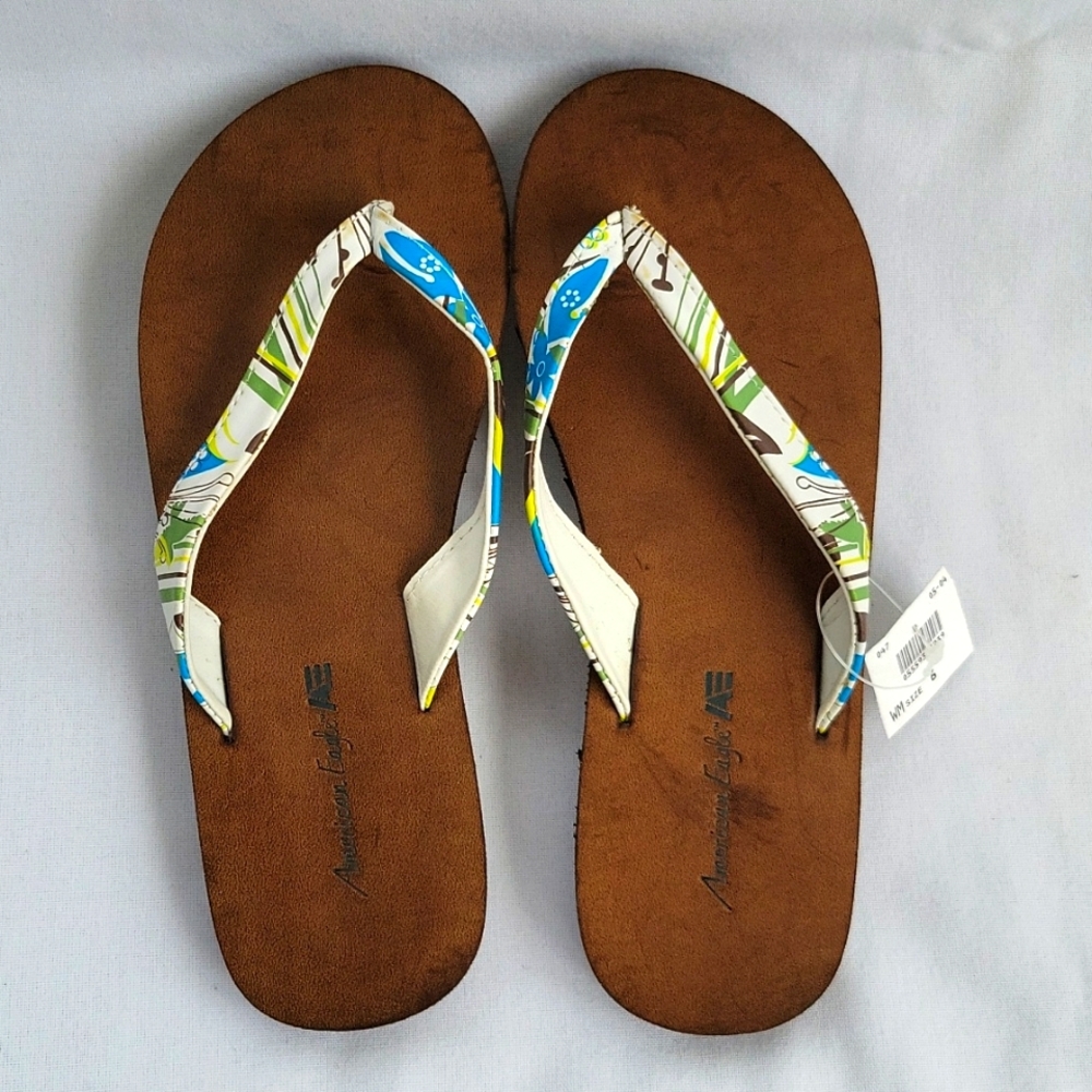 New American Eagle Thong Sandal Flip-flops Slippers - Size 5/6